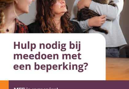 Afbeelding flyer "Hulp nodig bij meedoen met een beperking?"